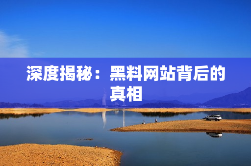 深度揭秘：黑料网站背后的真相