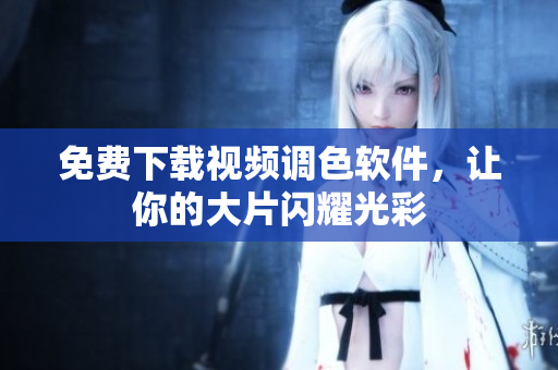 免费下载视频调色软件，让你的大片闪耀光彩