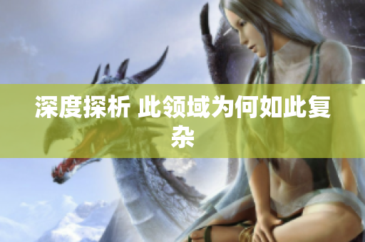 深度探析 此领域为何如此复杂