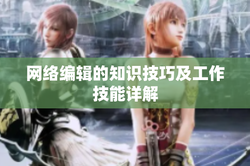 网络编辑的知识技巧及工作技能详解