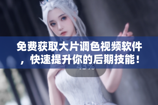 免费获取大片调色视频软件，快速提升你的后期技能！