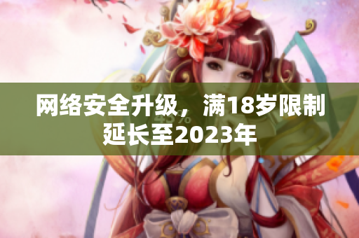 网络安全升级，满18岁限制延长至2023年