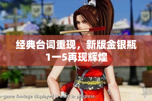 经典台词重现，新版金银瓶1一5再现辉煌