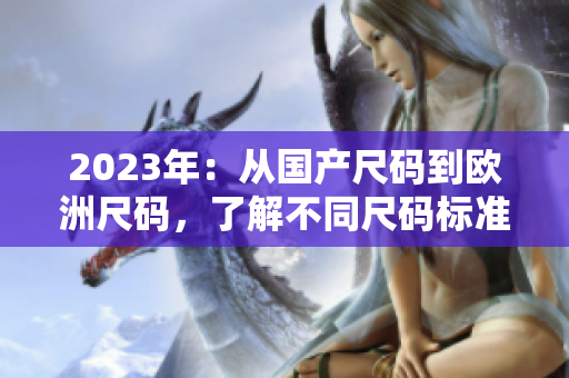 2023年：从国产尺码到欧洲尺码，了解不同尺码标准的差异与适配