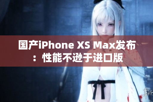 国产iPhone XS Max发布：性能不逊于进口版