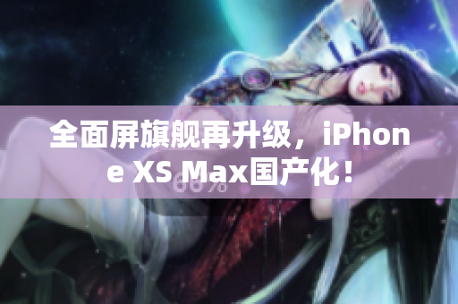 全面屏旗舰再升级，iPhone XS Max国产化！