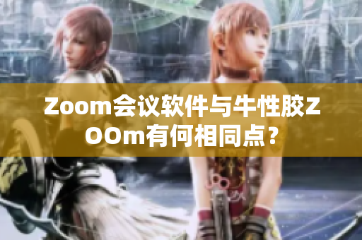 Zoom会议软件与牛性胶ZOOm有何相同点？