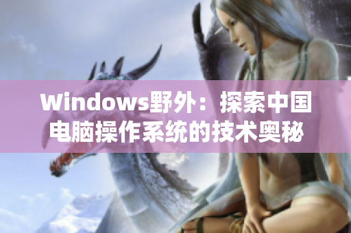 Windows野外：探索中国电脑操作系统的技术奥秘