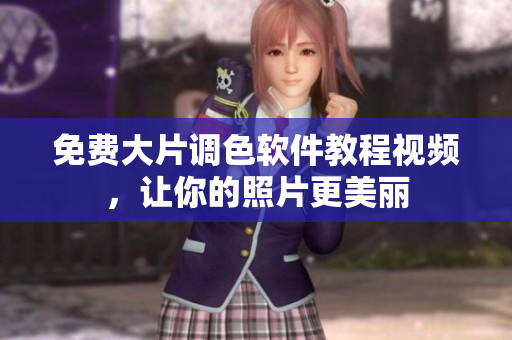 免费大片调色软件教程视频，让你的照片更美丽