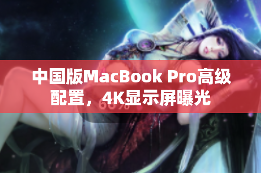 中国版MacBook Pro高级配置，4K显示屏曝光