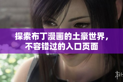 探索布丁漫画的土豪世界，不容错过的入口页面