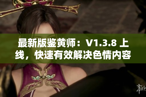 最新版鉴黄师：V1.3.8 上线，快速有效解决色情内容识别难题