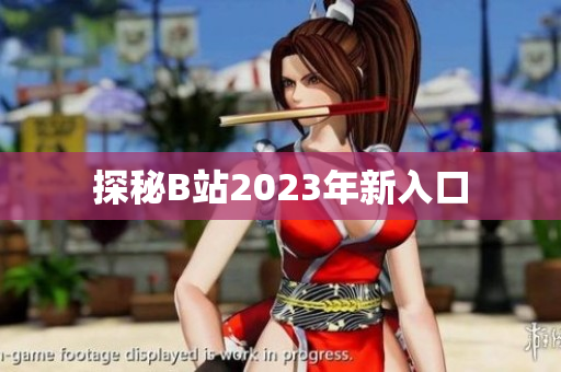 探秘B站2023年新入口