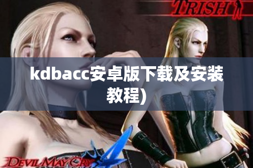 kdbacc安卓版下载及安装教程)