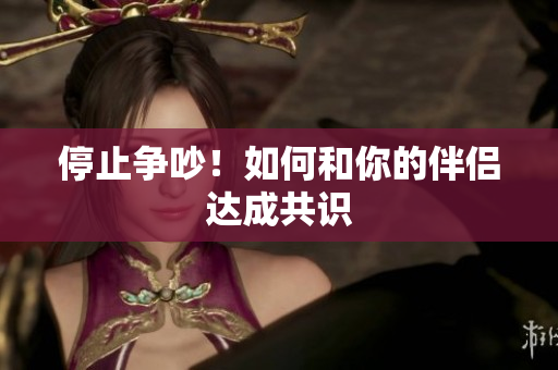 停止争吵！如何和你的伴侣达成共识