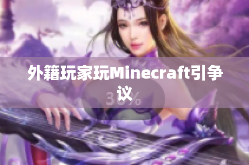 外籍玩家玩Minecraft引争议