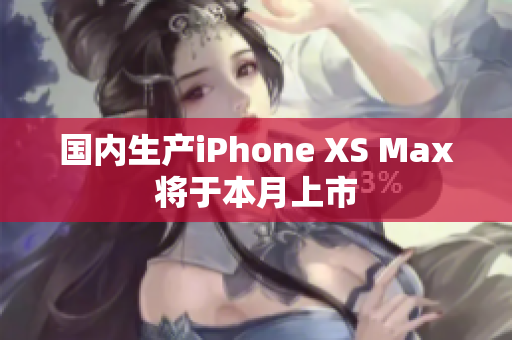 国内生产iPhone XS Max将于本月上市